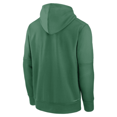 Oakland Athletics Authentic Collection Practice Men's Nike Therma MLB Pullover Hoodie