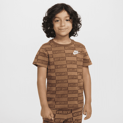 Playera de jacquard para niños de preescolar Nike "Just Do It"