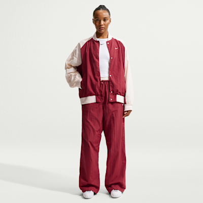 Chamarra universitaria oversized para mujer Nike Sportswear