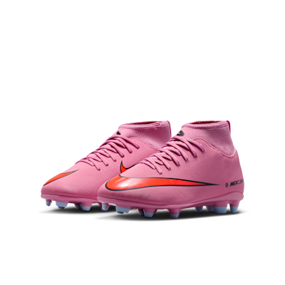Tacos de fútbol para terrenos múltiples de corte high para niños de preescolar y grandes Nike Jr. Mercurial Superfly 10 Club