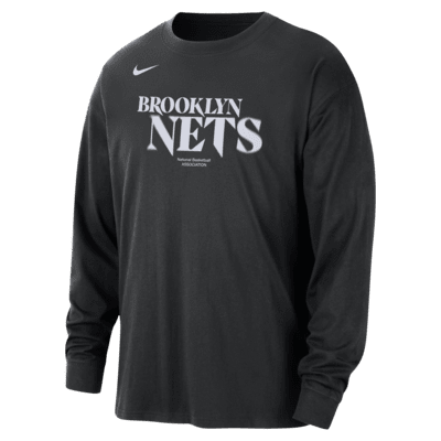 Brooklyn Nets Courtside Nike NBA-herenshirt met lange mouwen