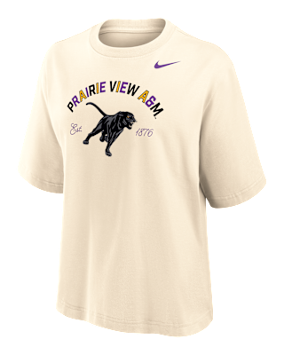 Женская футболка Nike College (Prairie View A&M University) Boxy Cotton