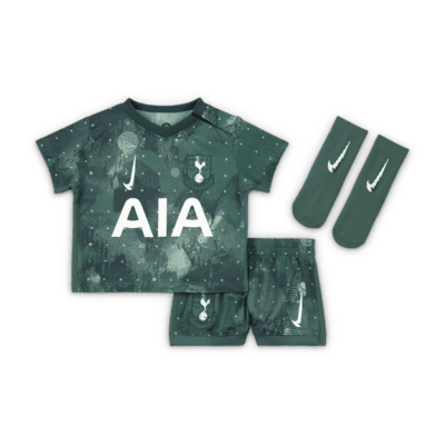 Conjunto de três peças de futebol de réplica Nike do terceiro equipamento Stadium Tottenham Hotspur 2024/25 para bebé