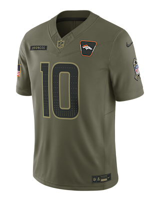 Мужские джерси Bo Nix Denver Broncos Salute to Service Nike Dri-FIT NFL Limited Jersey
