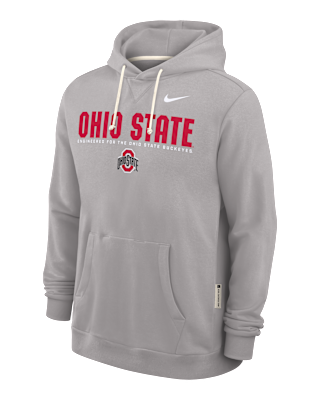 Мужское худи Ohio State Sideline Nike Dri-FIT College Pullover Hoodie