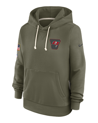 Женское худи Tampa Bay Buccaneers Salute to Service Sideline Nike Dri-FIT NFL Pullover Hoodie