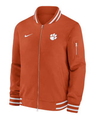 Мужская куртка Clemson Tigers Sideline Nike College Full-Zip Bomber