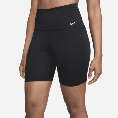 Nike Dri-FIT One bikershorts med høyt liv til dame (18 cm)