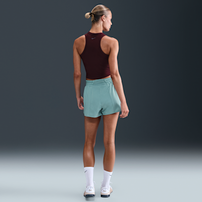 Nike One Dri-FIT 2-in-1 damesshorts met hoge taille (8 cm)