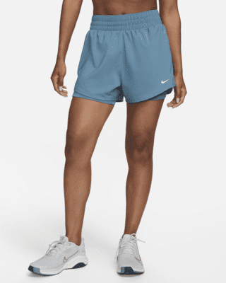 womens nike shorts blue