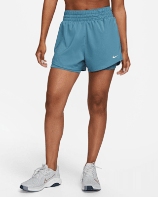 Nike One Dri-FIT 2-i-1 dameshorts med høyt liv (8 cm). Nike NO