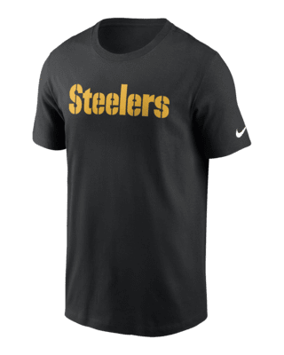 Мужская футболка Pittsburgh Steelers Primetime Wordmark Essential Nike NFL