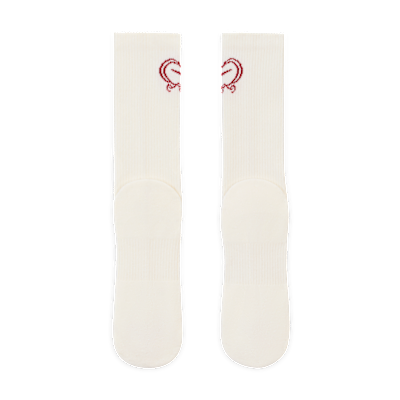 Meias de cano médio com amortecimento Nike Everyday Plus (1 par)