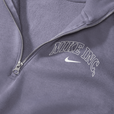 Sudadera corta de medio cierre para mujer Nike Sportswear Phoenix Fleece