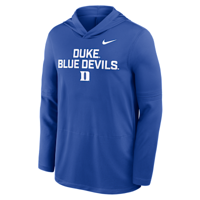 Duke Sideline Men's Nike Dri-FIT College Long-Sleeve Hooded Top