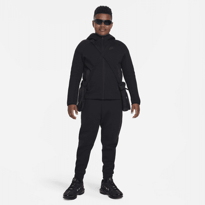 Nike Sportswear Tech Fleece hosszú cipzáras kapucnis pulóver nagyobb gyerekeknek (fiúknak) (bővített méret)