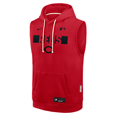 Cincinnati Reds Authentic Collection Standard Issue Men's Nike Dri-FIT MLB Sleeveless Pullover Hoodie from Nike - $90
