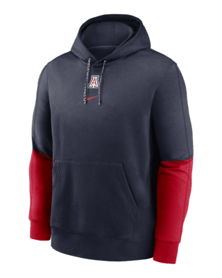 Мужское худи Arizona Wildcats Sideline Team Issue Club Nike College Pullover Hoodie