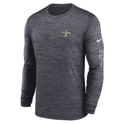 New Orleans Saints Velocity Men's Nike Dri-FIT NFL Long-Sleeve T-Shirt ...