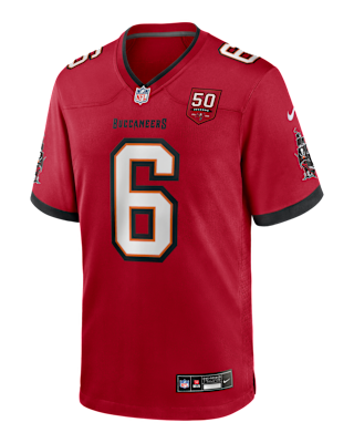 Мужские джерси Baker Mayfield Tampa Bay Buccaneers 50th Anniversary Nike NFL Game Jersey