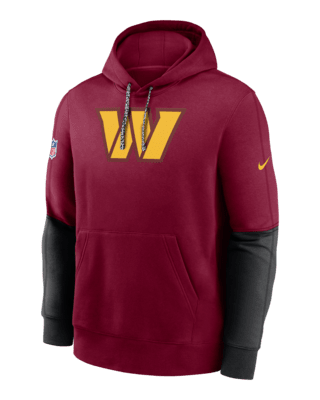 Мужское худи Washington Commanders Sideline Team Issue Club Nike NFL Pullover Hoodie