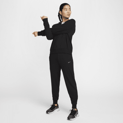 Nike Dri-FIT One 女款高腰九分法國毛圈布慢跑長褲