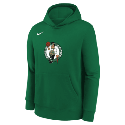 Sudadera con gorro sin cierre Nike de la NBA para niños talla grande Boston Celtics Club