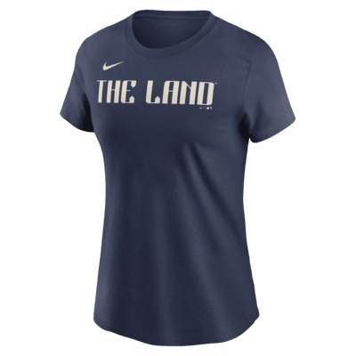 Женская футболка Cleveland Guardians City Connect Wordmark