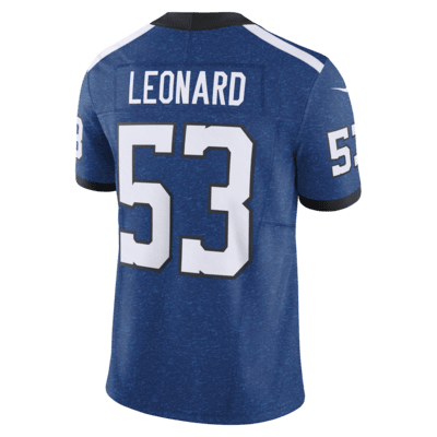 Men's Nike Shaquille Leonard Royal Indianapolis Colts Vapor F.U.S.E. Limited Jersey Size: Small