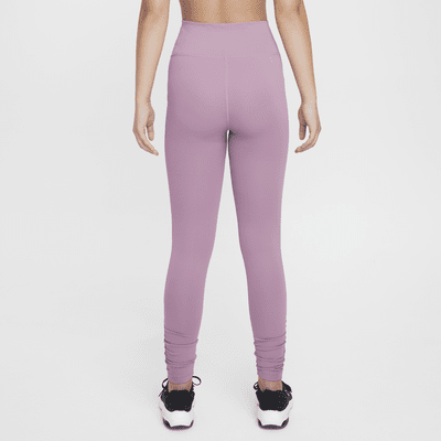 Nike One Girls' Dri-FIT High-Waisted Leggings