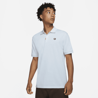 blue nike polo