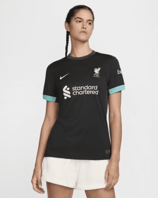 Женские джерси Liverpool FC 2024/25 Stadium Away Nike Dri-FIT Soccer Replica Jersey