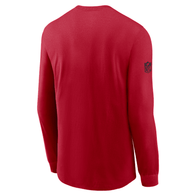 San Francisco 49ers Sideline Team Issue Men's Nike Dri-FIT NFL Long-Sleeve T-Shirt