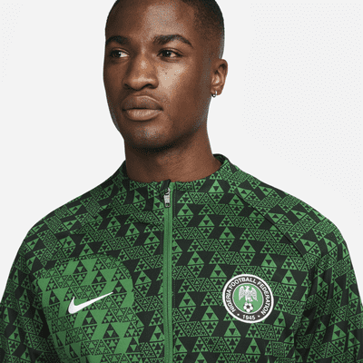 Nigeria Academy Pro Men's Knit Football Jacket. Nike LU