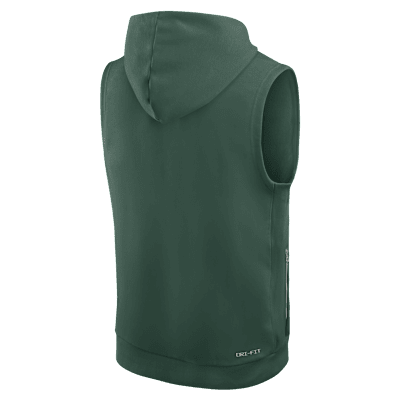 Green Bay Packers Sideline Men's Nike Dri-FIT NFL Sleeveless Pullover Hoodie