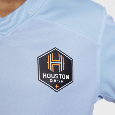 Jersey Nike Dri-FIT de la NWSL replica del Houston Dash visitante 2024 Stadium para niños talla grande