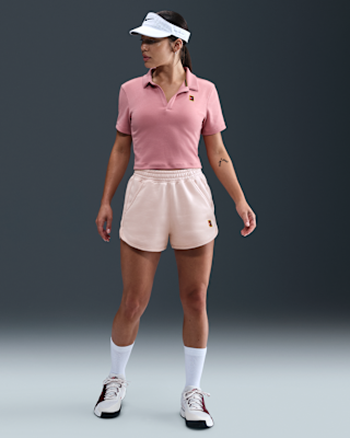 NikeCourt Heritage Women's Mid-Rise Fleece Tennis Shorts