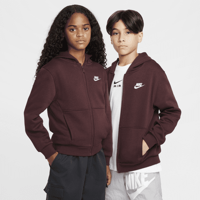 Nike Sportswear Club Fleece Older Kids' Full-Zip Hoodie