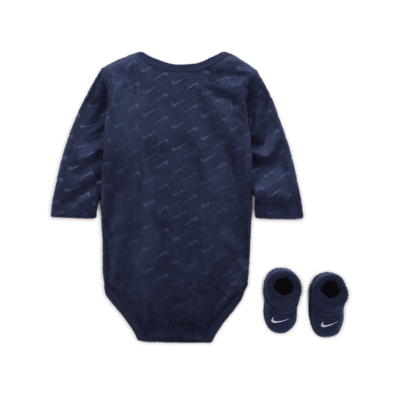 Conjunto de body de 2 piezas de tejido velour Swoosh para bebé (0 a 9 meses) Nike