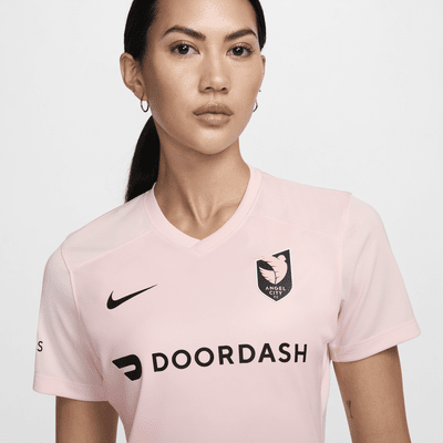 Jersey Nike Dri-FIT de la NWSL replica del Angel City FC visitante 2024 Stadium para mujer