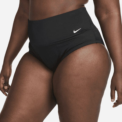 Parte inferior de traje de baño con cintura de tiro alto para mujer Nike Essential (talla grande)