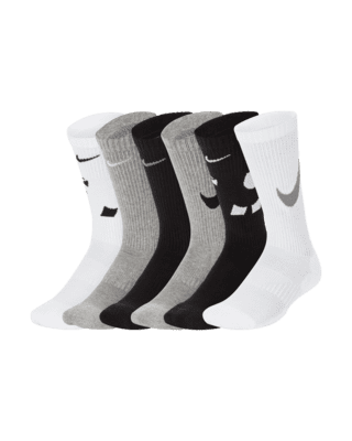 Unisex носки Nike Everyday Kids' Cushioned Crew Socks (6 Pairs)