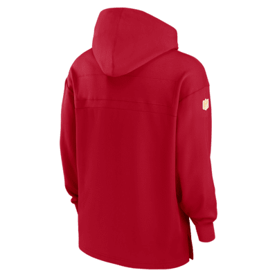 Sudadera con gorro sin cierre Nike Dri-FIT de la NFL para hombre Kansas City Chiefs Sideline Jersey