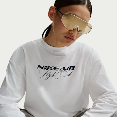 나이키 스포츠웨어 여성 오버사이즈 긴팔 티셔츠