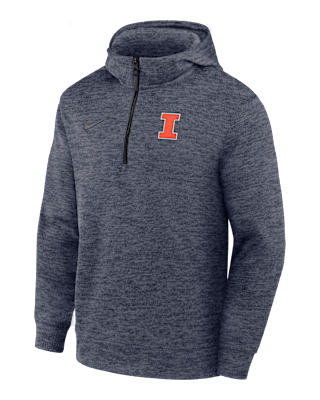 Мужское худи Illinois Fighting Illini Nike NCAA Basketball Coaches' Pullover Hoodie для баскетбола