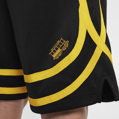 Golden State Warriors 2023/24 City Edition Nike Dri-FIT NBA Swingman-shorts til større børn