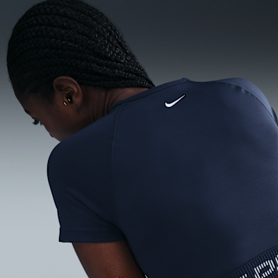 Nike Pro Dri-FIT korte damestop met korte mouwen en graphic