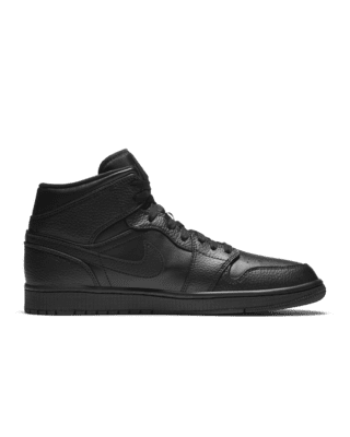 jordan air 1 mid all black