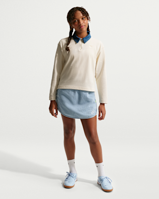 Детская юбка Nike Sportswear Collection Big Kids' (Girls') Denim Skirt