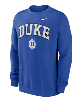 Мужские  Duke Blue Devils Arched Seal Nike College Pullover Crew